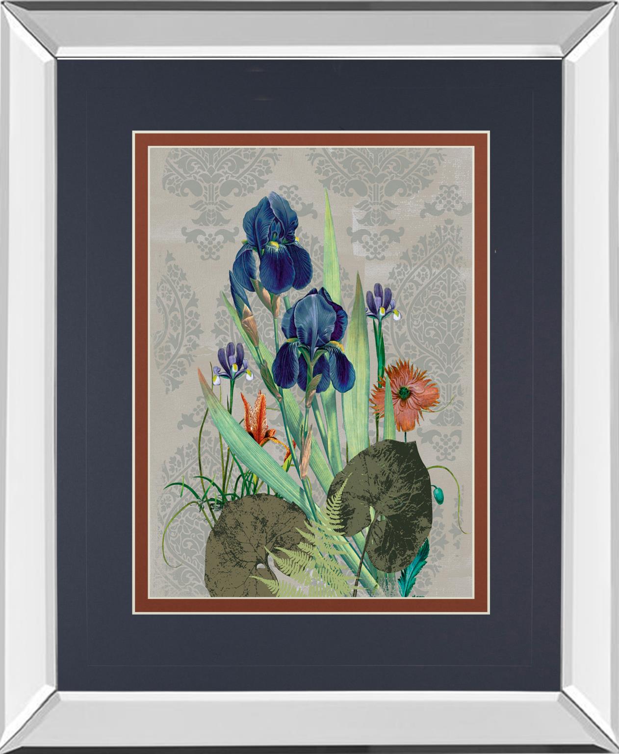 Mirrored Frame Summer Flowers I By Ken Hurd 34X40 Mirror Frame Print