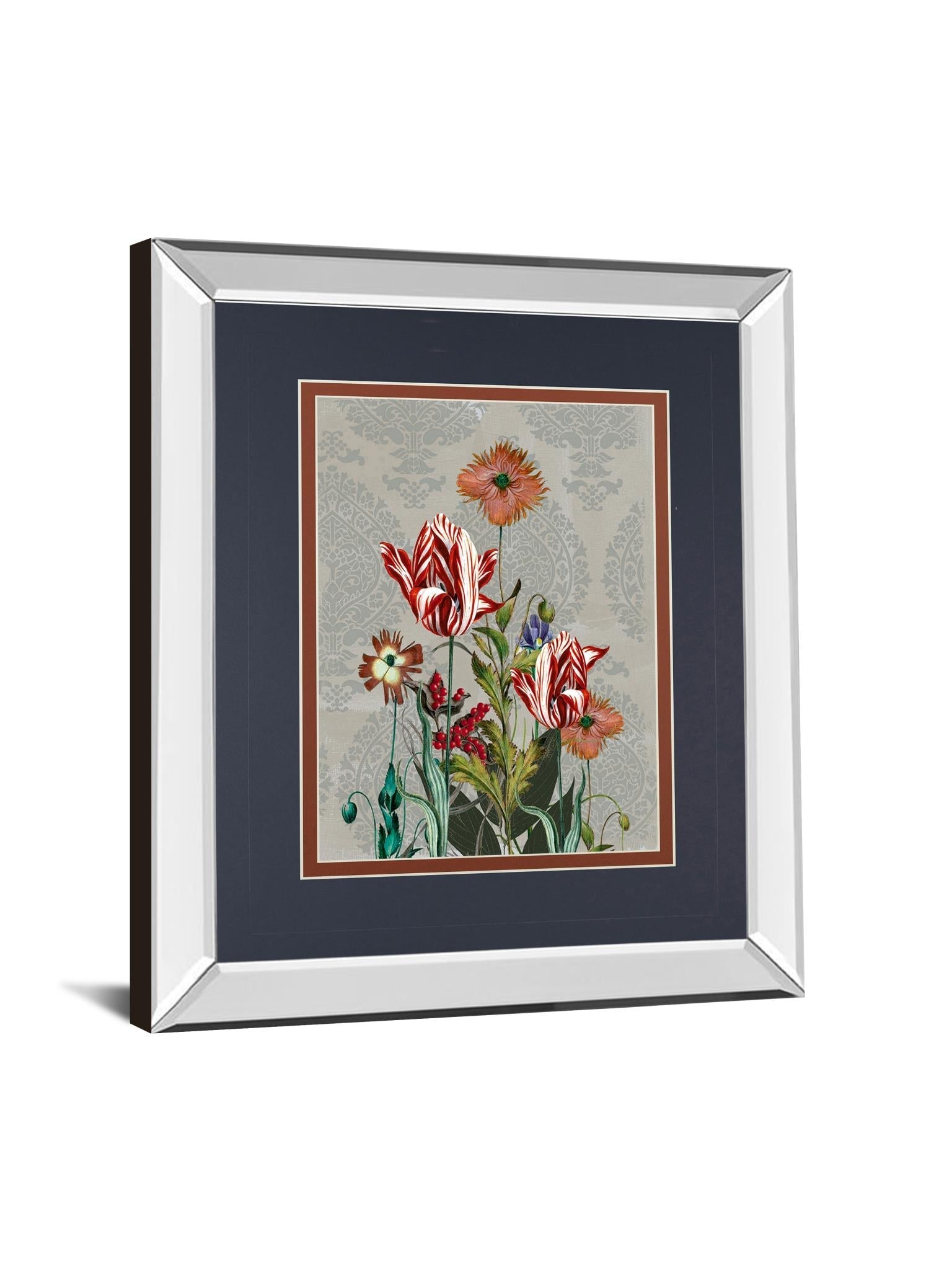 Mirrored Frame Summer Flowers Ii By Ken Hurd 34X40 Mirror Frame Print