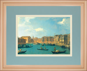 View Of The Canal Of Santa Chiara By Antonia Canaletto 34X40 Framed Print