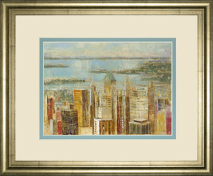 Cityscape By Longo 34X40 Framed Print