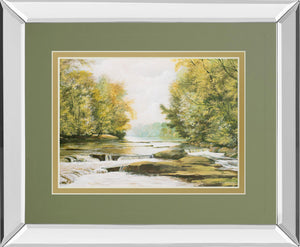 Mirrored Frame Fireman'S Park By Bruce Nawrocke 34X40 Mirror Frame Print