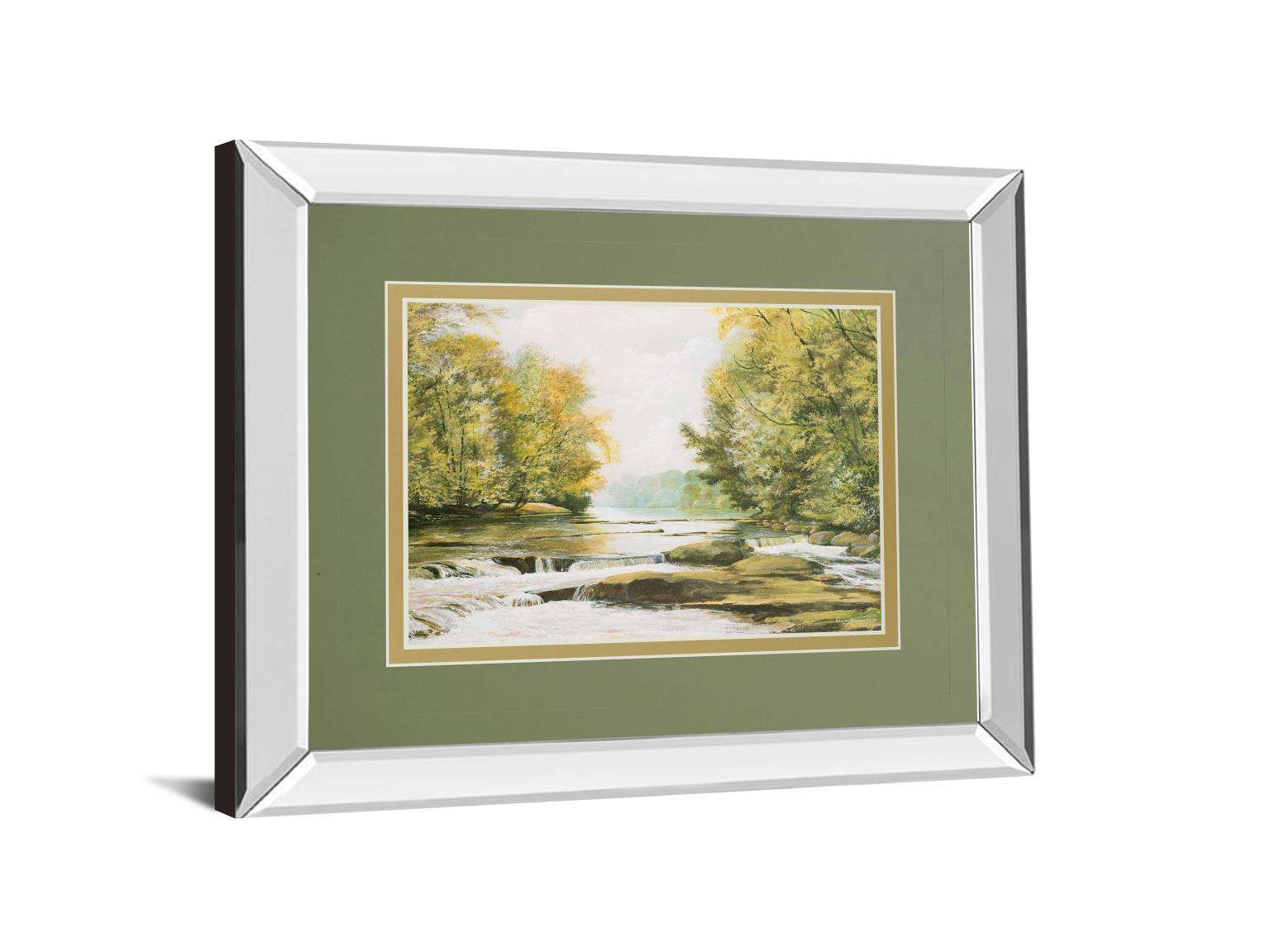 Mirrored Frame Fireman'S Park By Bruce Nawrocke 34X40 Mirror Frame Print