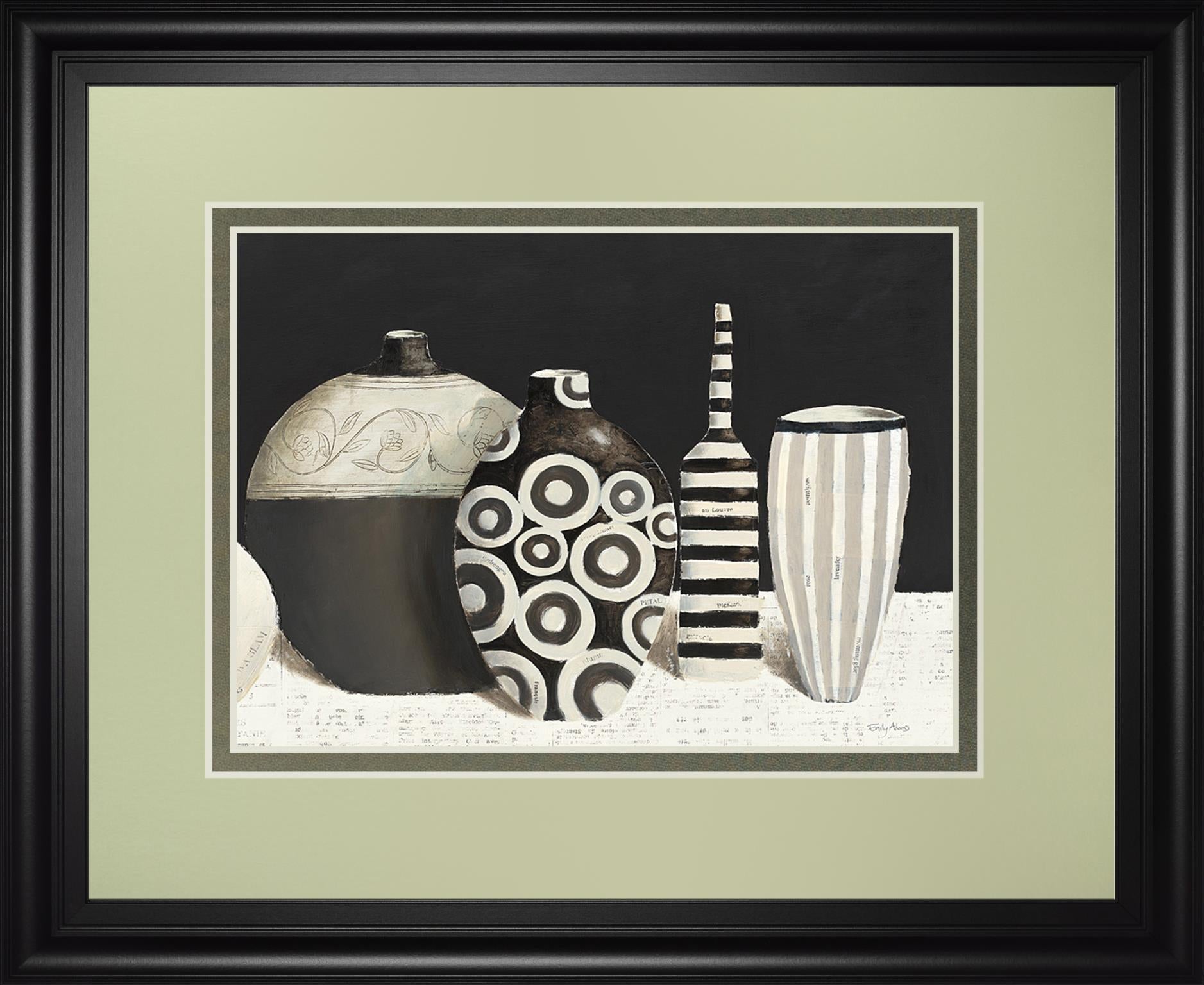 Objet D'Art By Emily Adams 34X40 Framed Print