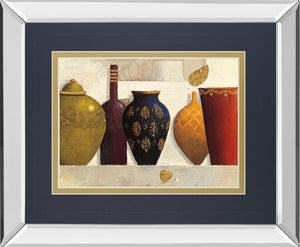 Mirrored Frame Jeweled Vessels By J. Wiens 34X40 Mirror Frame Print