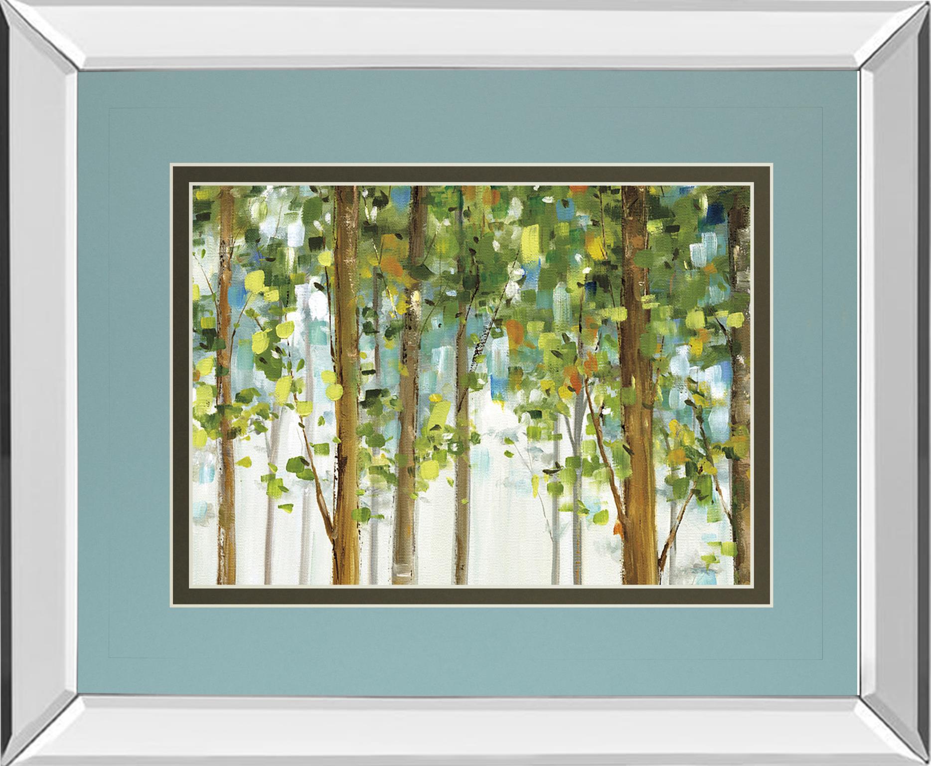 Mirrored Frame Forest Study I Crop By Lisa Audit 34X40 Mirror Frame Print