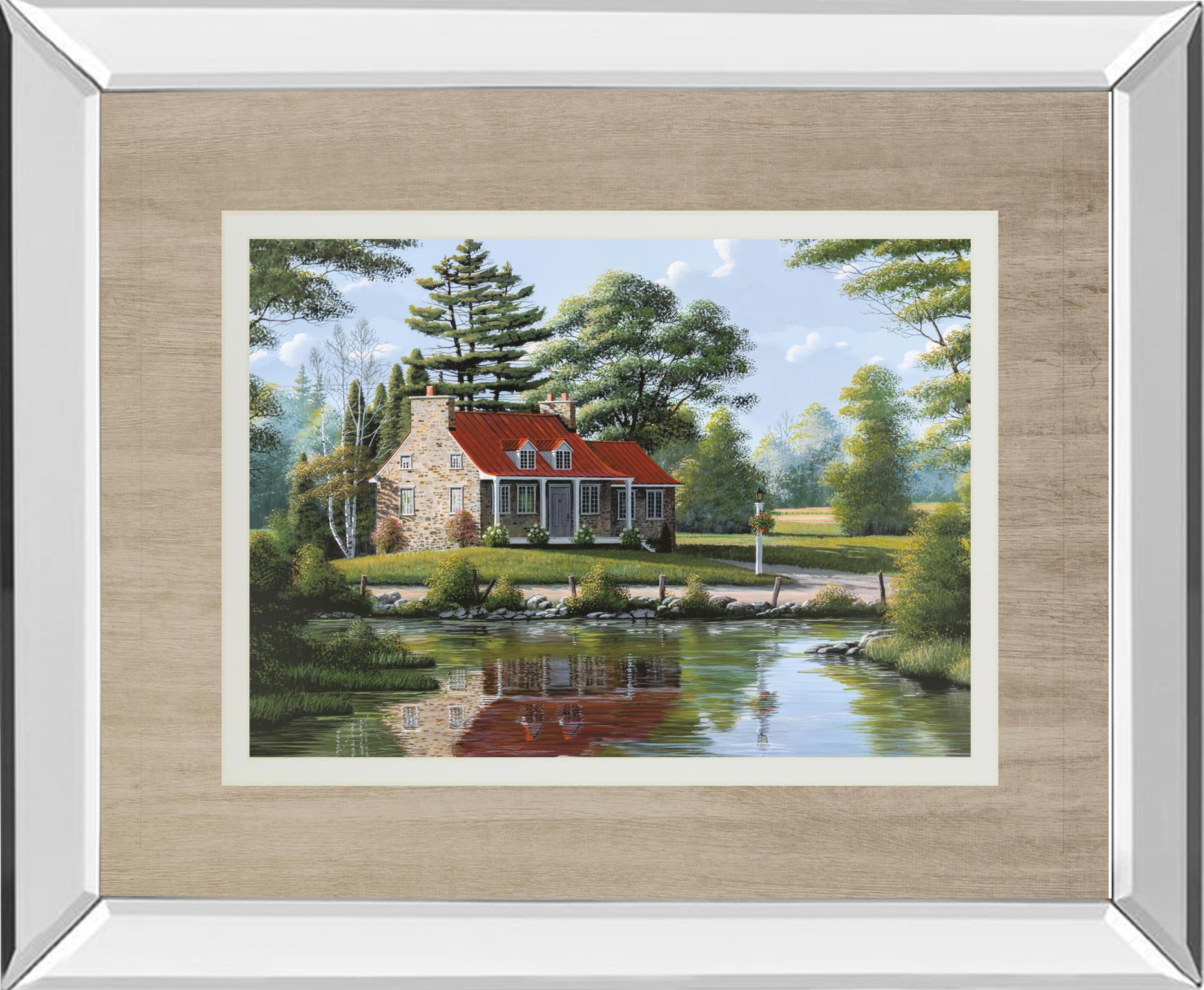 Mirrored Frame Summer Breeze By Saunders, B. 34X40 Mirror Frame Print