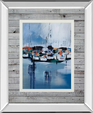 Mirrored Frame Docked By Fitsimmons, A. 34X40 Mirror Frame Print