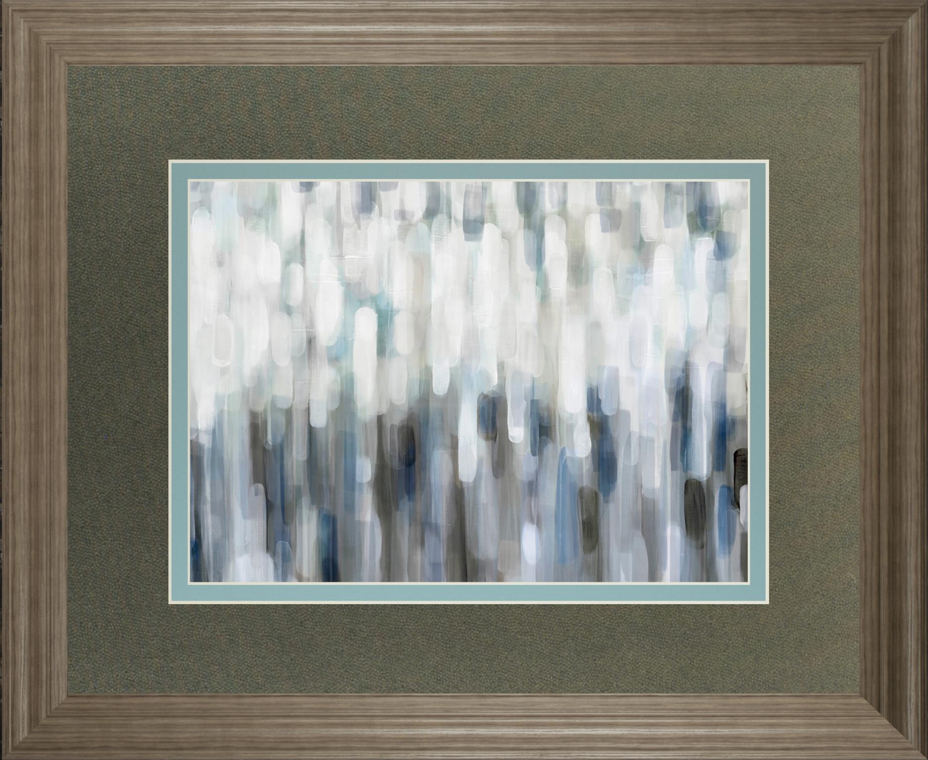 Silver Rain By Karen Lorena Parker 34X40 Framed Print