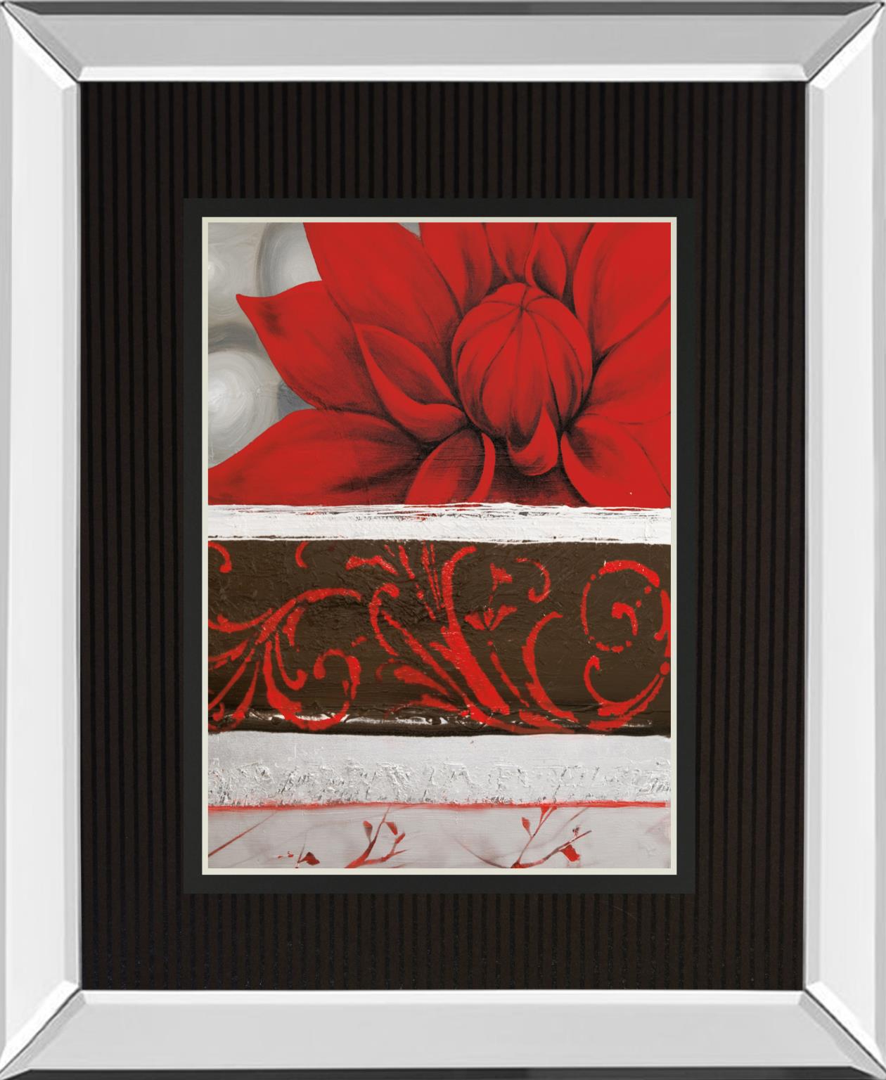 Sumptuous Red By Jasmin Zara Copley 34X40 Mirror Frame Print