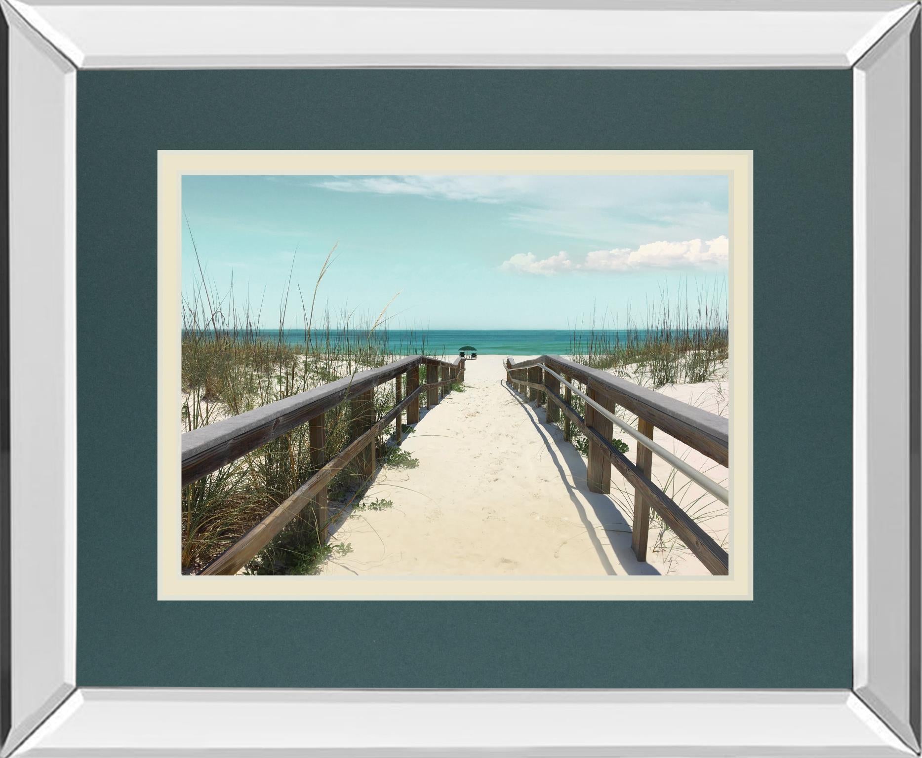 Welcome To Paradise By Nan 34X40 Mirror Frame Print
