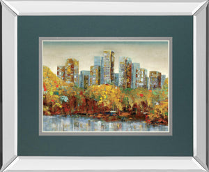 Central Park By Carmen Dolce 34X40 Mirror Frame Print