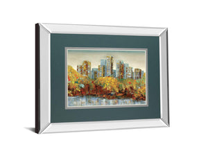 Central Park By Carmen Dolce 34X40 Mirror Frame Print