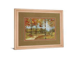 Autumn Path By Carmen Dolce 34X40 Framed Print