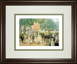 Balloon Seller By Alan Maley 34X40 Framed Print