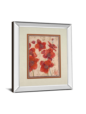 Asian Orchid I By Hollack 34X40 Mirror Frame Print