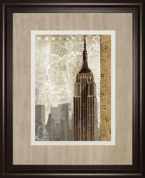 Autumn In New York By Mallett, K 34X40 Framed Print