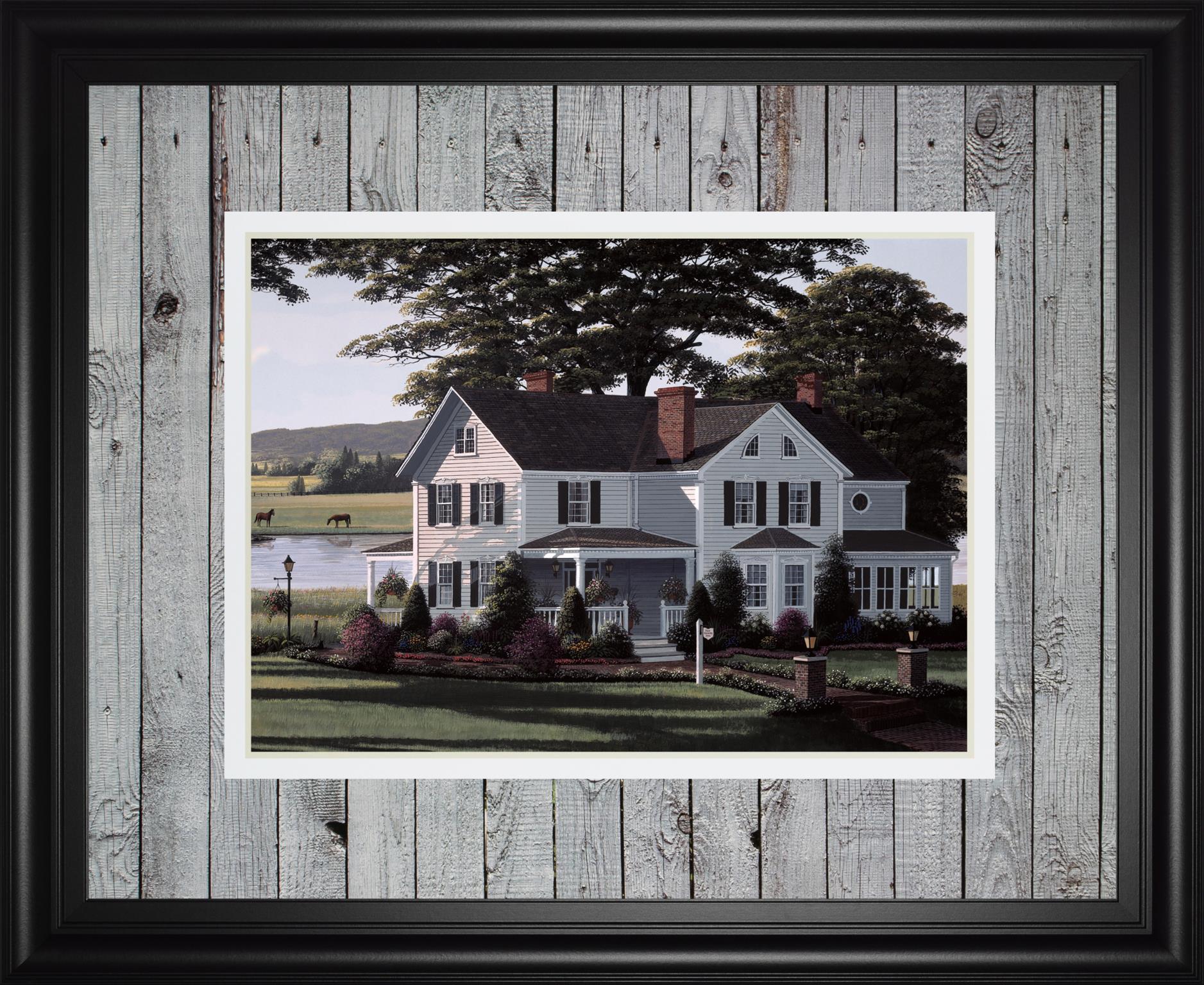 The Counrty Inn By Saunders, B. 34X40 Framed Print