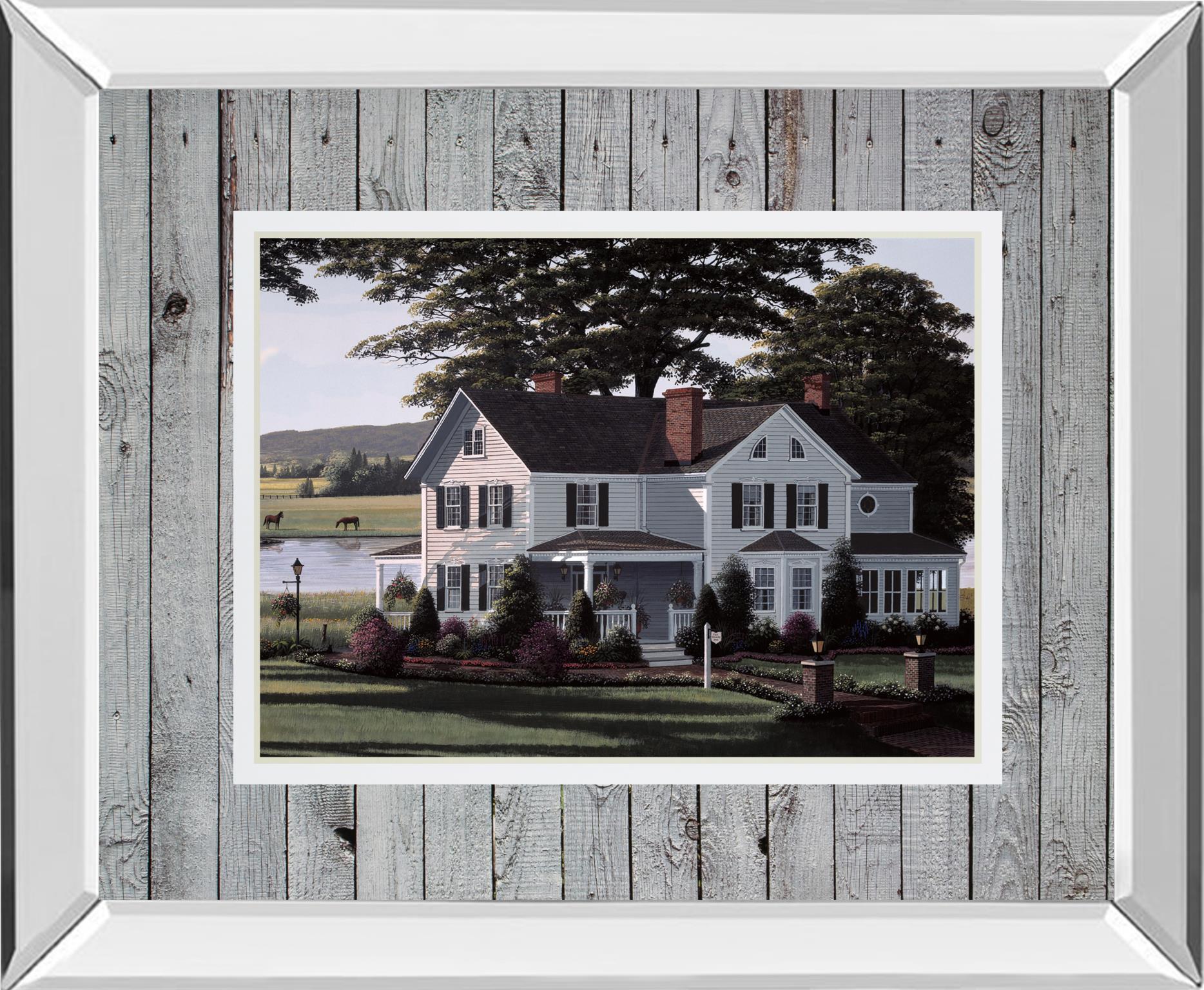 The Counrty Inn By Saunders, B. 34X40 Mirror Frame Print