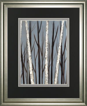 Birch Shadows By Eve 34X40 Framed Print