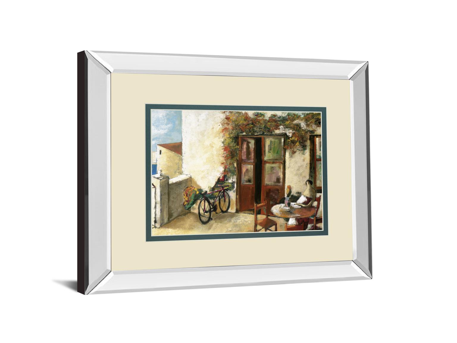Perro Y Biciceleta By Lourengo, D. 34X40 Mirror Frame Print