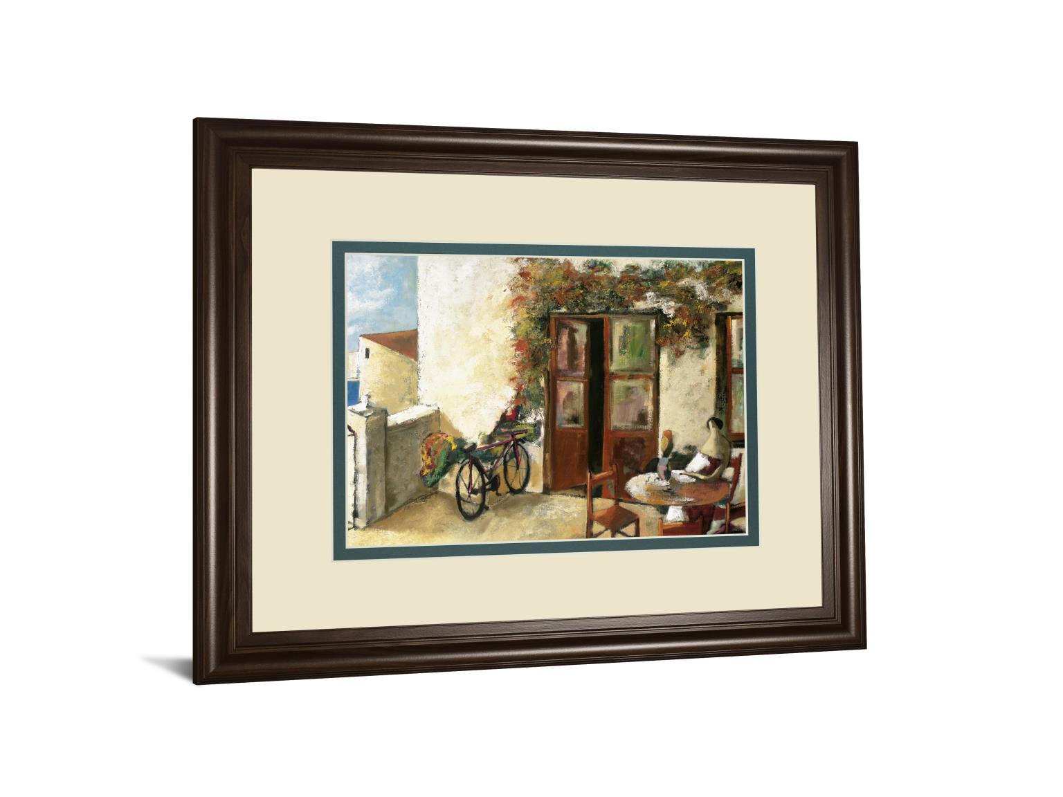 Perro Y Biciceleta By Lourengo, D. 34X40 Framed Print