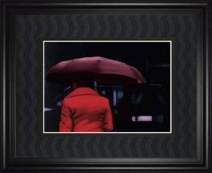 Lady In Red By Visa, X 34X40 Framed Print