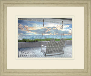 Swing At The Beach By Celebrate Life Gallery 34X40 Framed Print