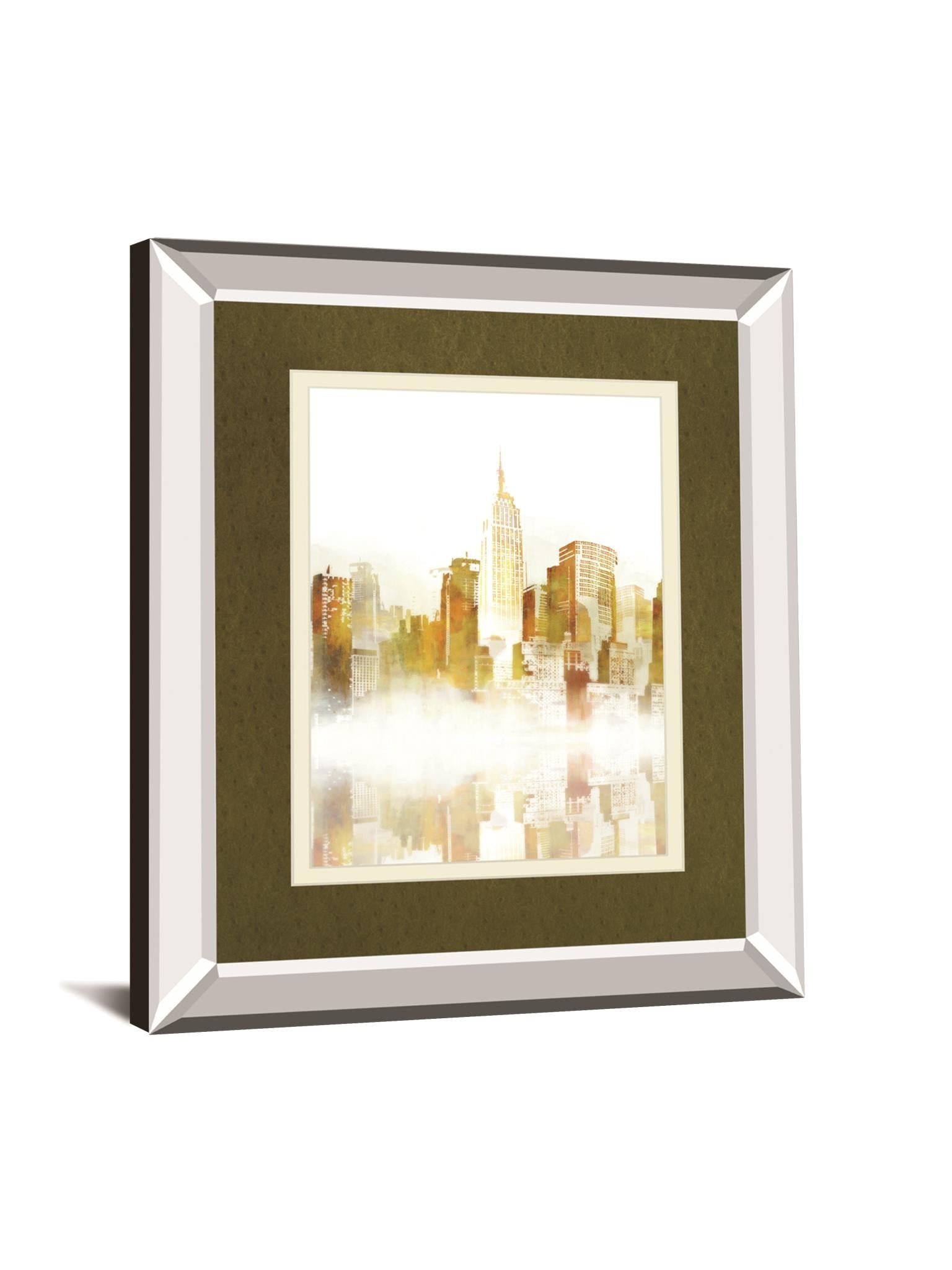 New York Sketch By Ken Roko 34X40 Mirror Frame Print