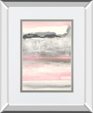 Charcoal And Blush I By Chris Paschke 34X40 Mirror Frame Print