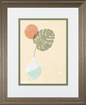 Sun Palm I Mint By Moira Hershey 34X40 Framed Print