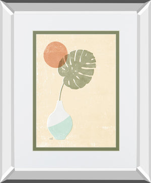 Sun Palm I Mint By Moira Hershey 34X40 Mirror Frame Print