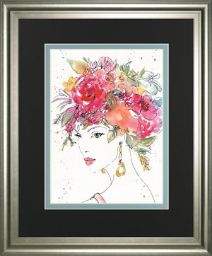 Floral Figures Ii By Anne Tavoletti 34X40 Framed Print