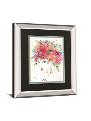 Floral Figures Ii By Anne Tavoletti 34X40 Mirror Frame Print