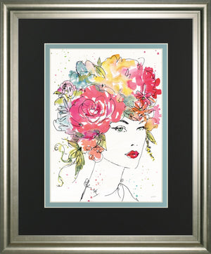 Floral Figures I By Anne Tavoletti 34X40 Framed Print