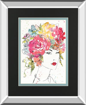 Floral Figures I By Anne Tavoletti 34X40 Mirror Frame Print