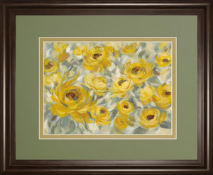 Yellow Roses By Silvia Vassileva 34X40 Framed Print