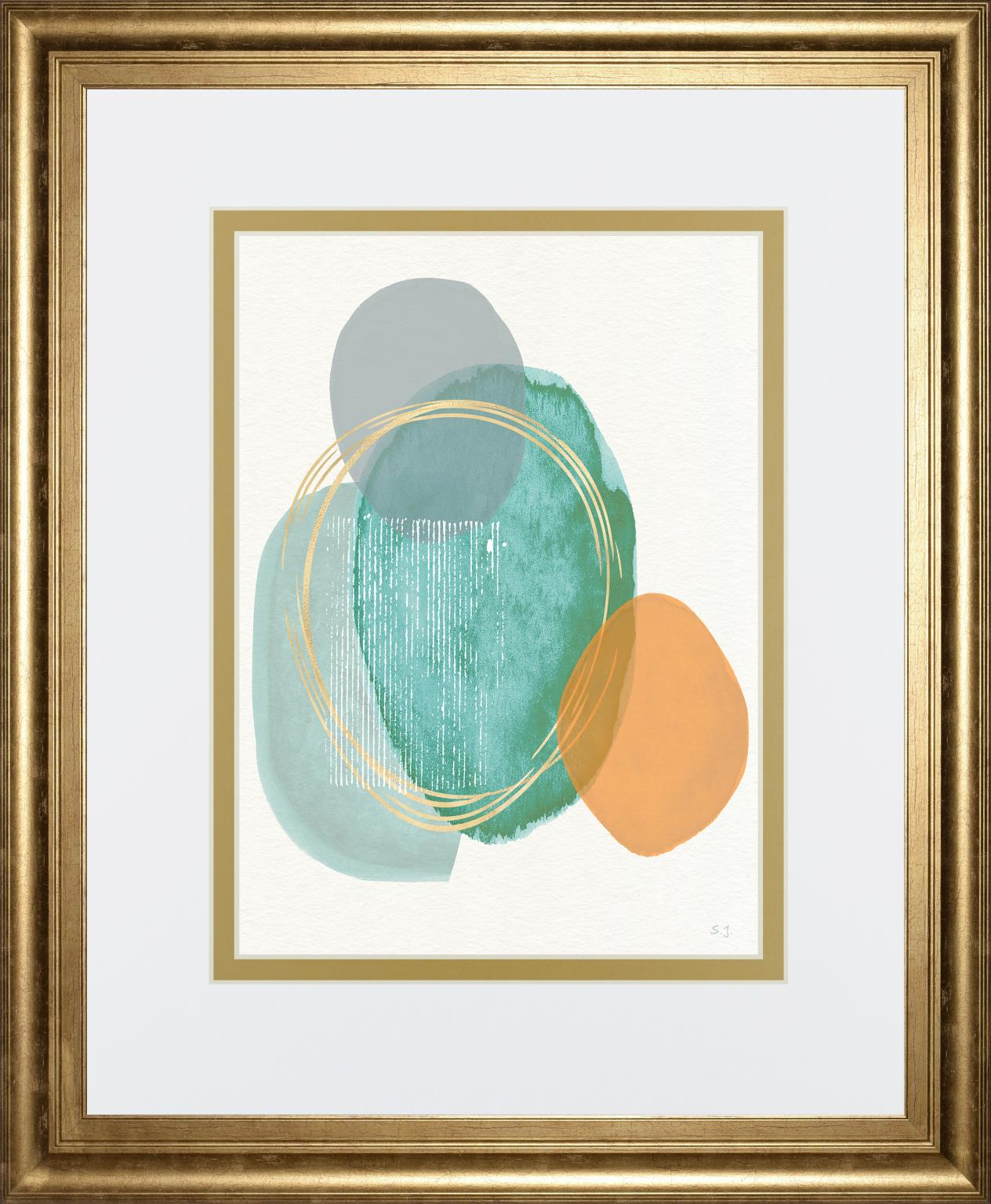 River Jewels Ii By Susan Jill 34X40 Framed Print