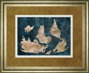 Industrial Map By Cad Designs 34X40 Framed Print