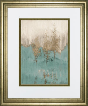 Through The Gold Trees Abstract I By Lanieloreth 34X40 Framed Print
