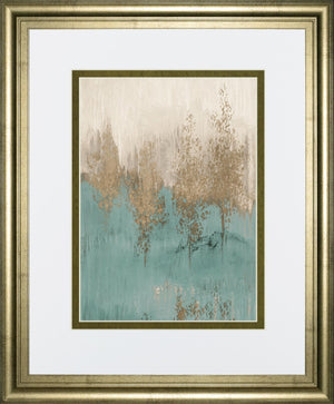 Through The Gold Trees Abstract Ii By Lanieloreth 34X40 Framed Print