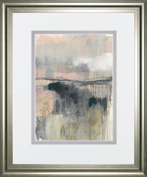Blush Horizon Ii By Jennifer Goldberger 34X40 Framed Print