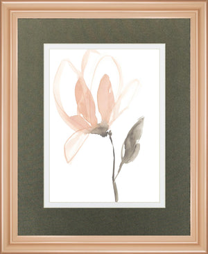 Blush Petals I By Jennifer Goldberger 34X40 Framed Print