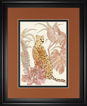 Blush Cheetah Iii By Annie Warren 34X40 Framed Print