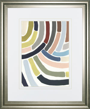 Mosaic Curve Ii By June Erica Vess 34X40 Framed Print