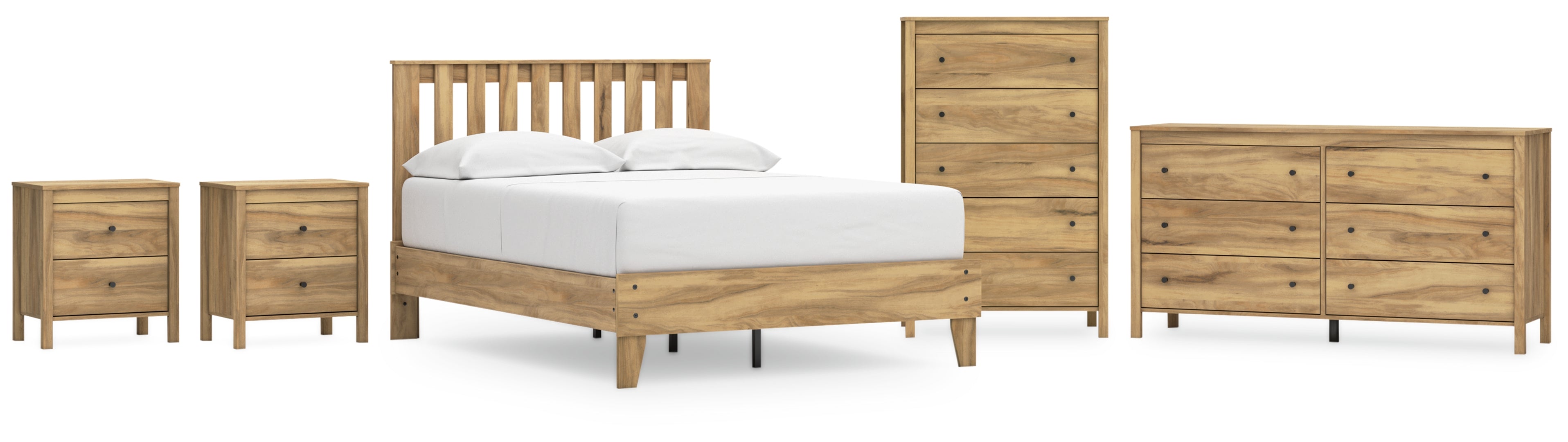 Bermacy Panel Headboard Bedroom Set