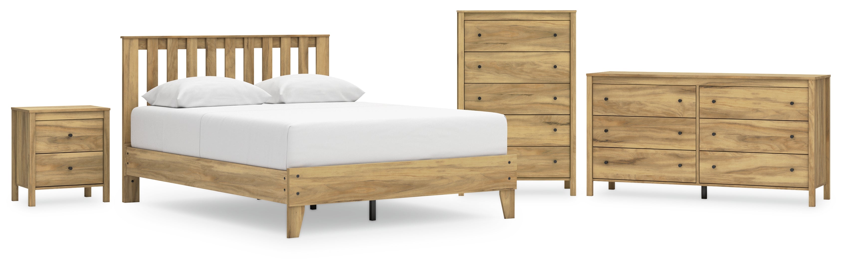 Bermacy Panel Headboard Bedroom Set