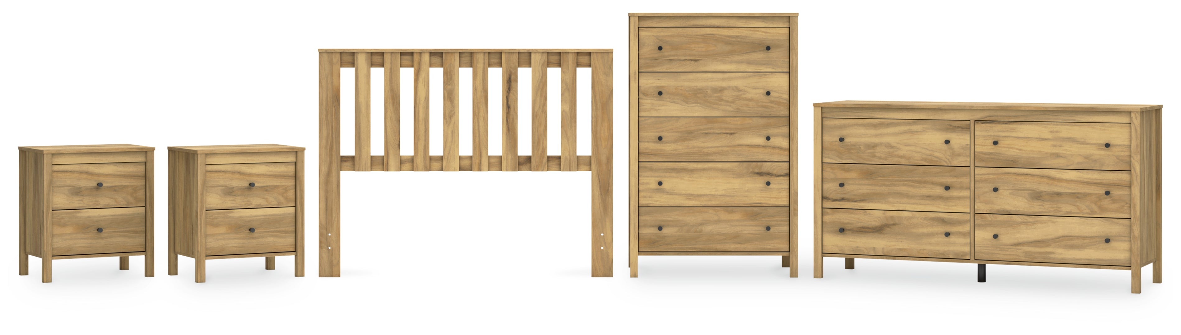 Bermacy Panel Headboard Bedroom Set