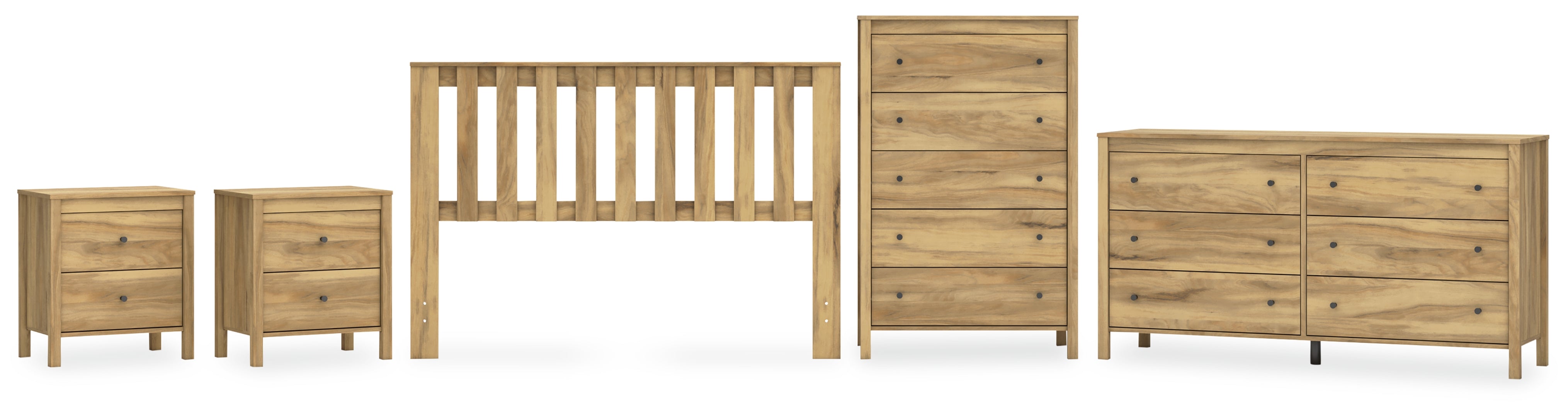 Bermacy Panel Headboard Bedroom Set