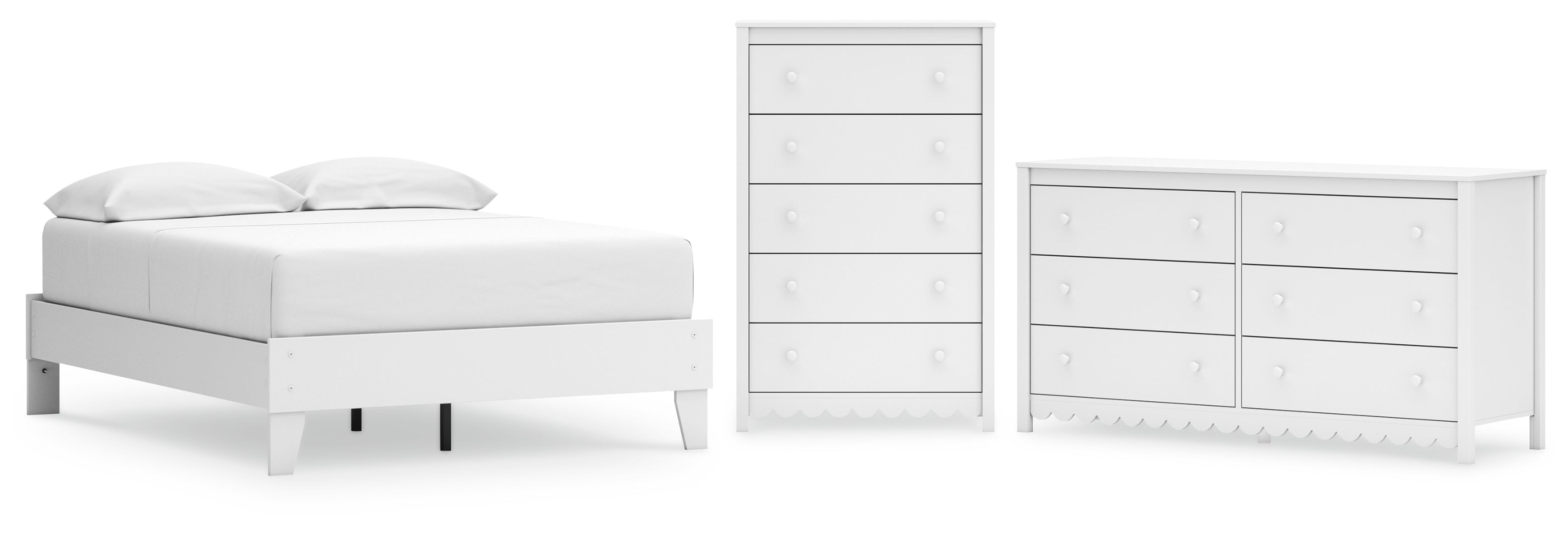 Gerridan White Panel Bedroom Set