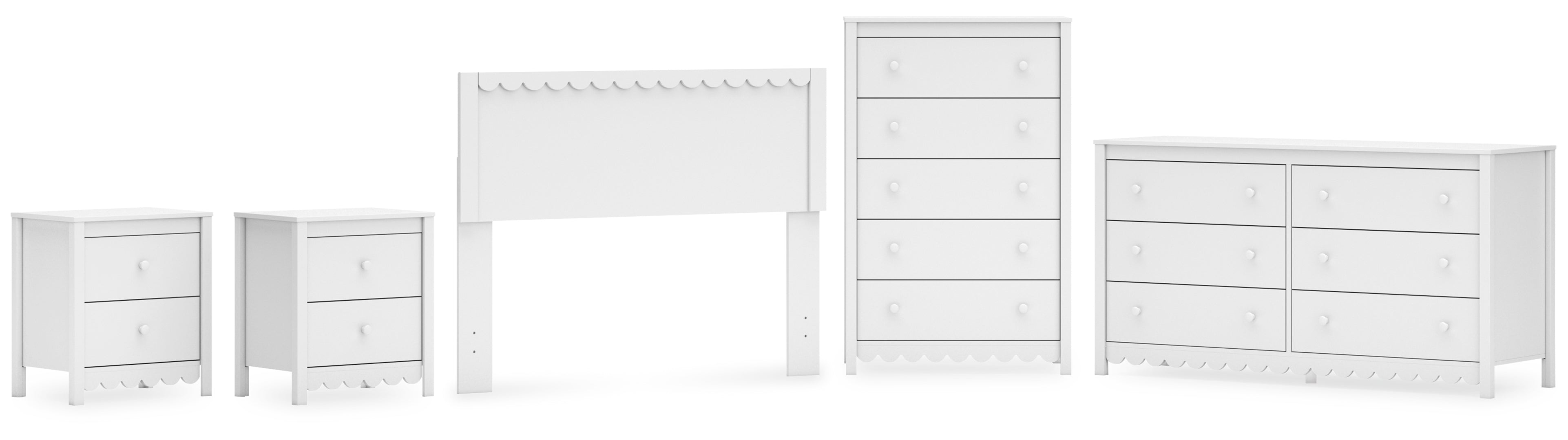 Gerridan White Panel Bedroom Set